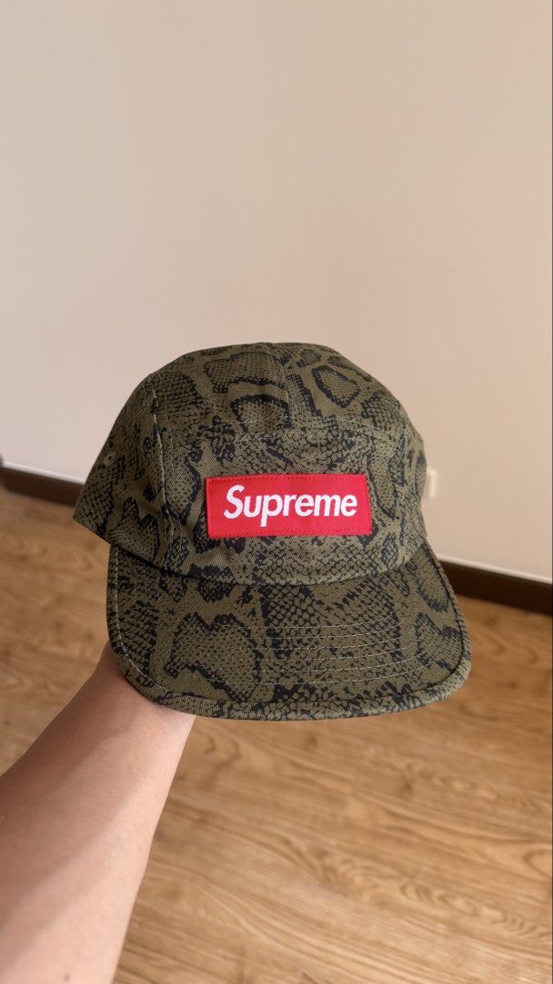 Supreme Snakeskin Camp Cap (Category: Caps & Hats) located in Manila. Submitted by hiddenrack_1600 (Listing ID 1469616075, Image 1). Description: Supreme Snakeskin Camp Cap Bnew 3,500.