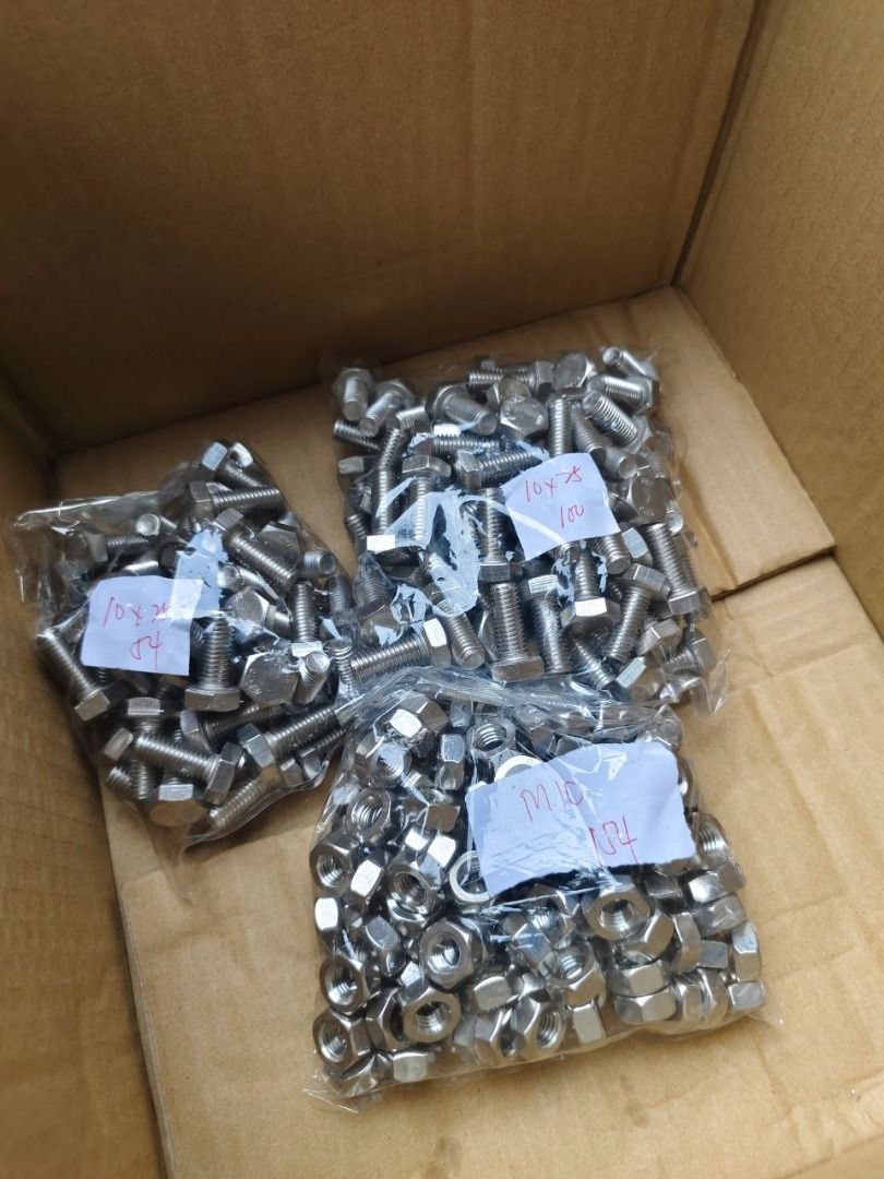 SUS 304 Bolt Nut Specs: M10 x 25 (Category: Everything Else Others) located in Manila. Submitted by 09171479278_elsie. (Listing ID 1469635464, Image 1). Description: SUS 304 Bolt Nut Specs: M10 x 25.