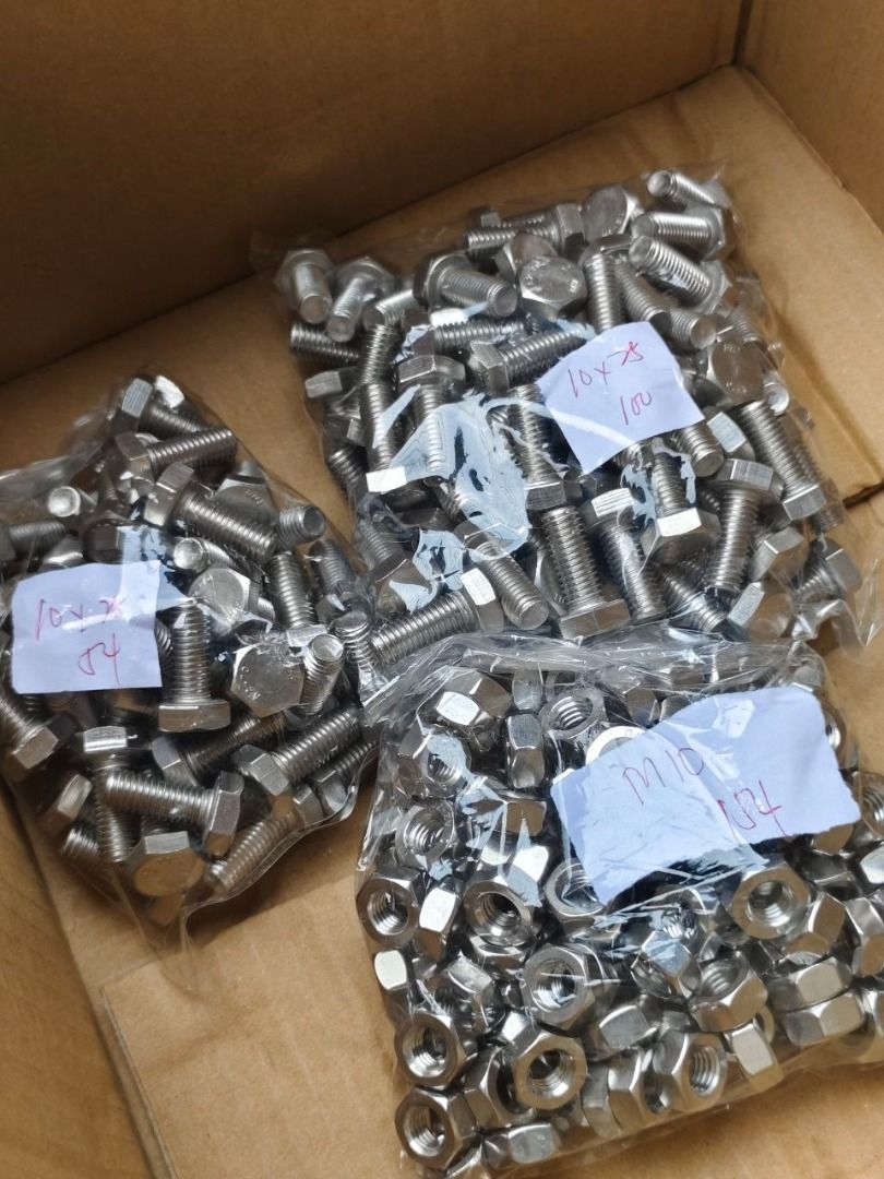 SUS 304 Bolt Nut Specs: M10 x 25 (Category: Everything Else Others) located in Manila. Submitted by 09171479278_elsie. (Listing ID 1469635464, Image 3). Description: SUS 304 Bolt Nut Specs: M10 x 25.