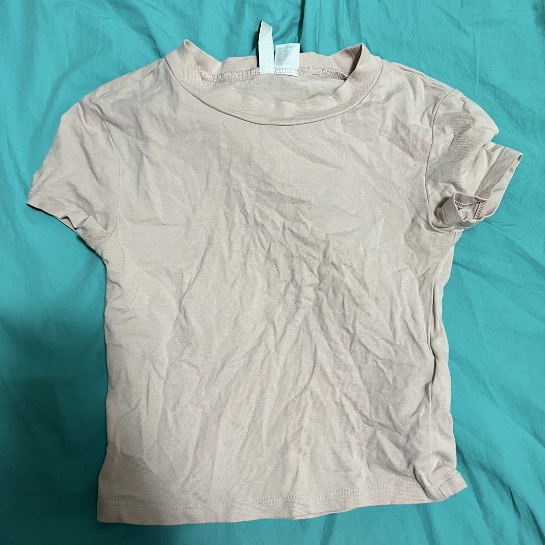 Take All 2 Tops XS-S (Category: Sets or Coordinates) located in Quezon City. Submitted by prelovedbykhy (Listing ID 1469738879, Image 3). Description: - Brand: H&M - Set includes: 1 nude pink crew neck short-sleeve top & 1 dark gray strapless fitted tube skirt - Size: XS to S - Material: Super stretchy, soft, and comfortable fabric - Style: Casual, versatile, easy to mix and match - Condition: Good pre-loved condition.