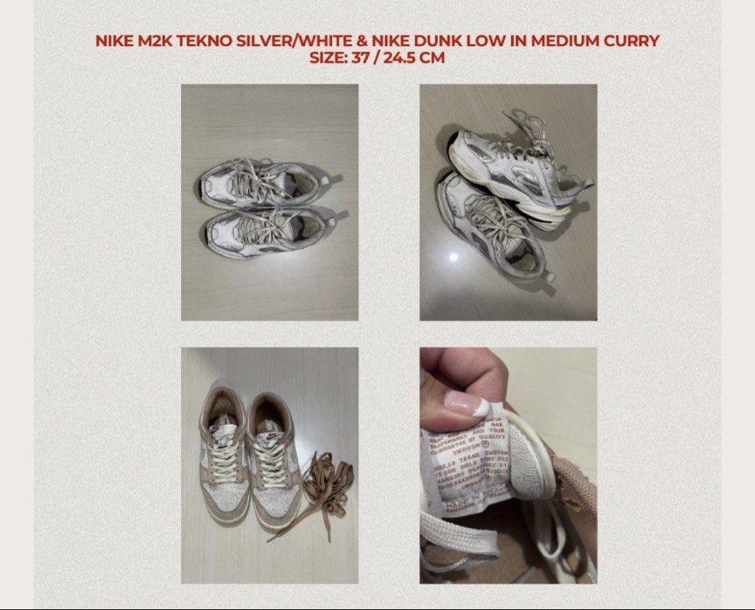 TAKE ALL J1, dunks & nike tekno (Category: Sneakers) located in Quezon City. Submitted by rai_closet (Listing ID 1469579923, Image 2). Description: TAKE ALL FOR 2000 Wmns 37 Negotiable .