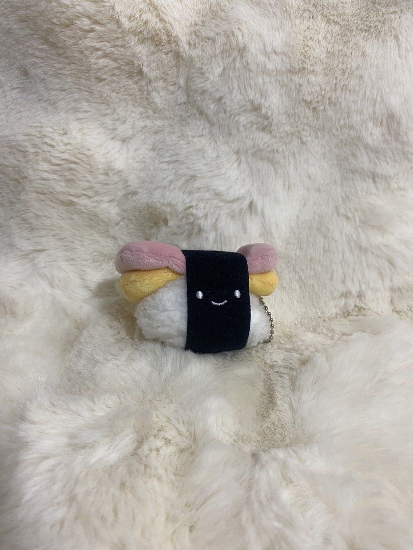 Tamagoyaki sushi plush charm (Category: Plushies & Soft Toys) located in Kalibo. Submitted by ollie_stuffshop (Listing ID 1469693917, Image 1). Description: Before you send your inquiries: ❗️Last Price is already posted ❗️Manage your expectations, WYSIWYG ❗️May need washing ❗️Dropoff is every Wednesday & Sunday.