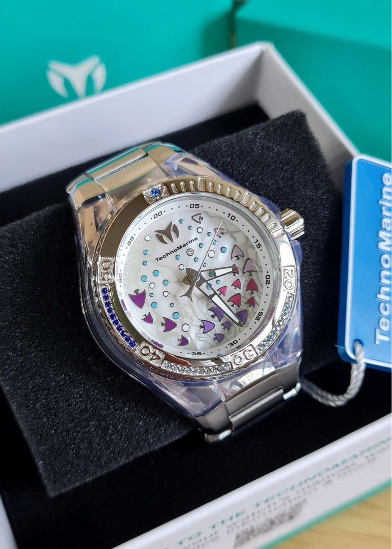 Technomarine Cruise Dream (Category: Men's Watches) located in Quezon City. Submitted by mode.manila (Listing ID 1469601922, Image 1). Description: Technomarine Cruise Dream Details: 40mm Mother Of Pearl Dial Model TM-125005 States bought Brand new 📌 INCLUDES: U.S. PACKAGE - box, manual, watch certificate Sale Price: ₱9,500 Free delivery within MM, same day delivery available .