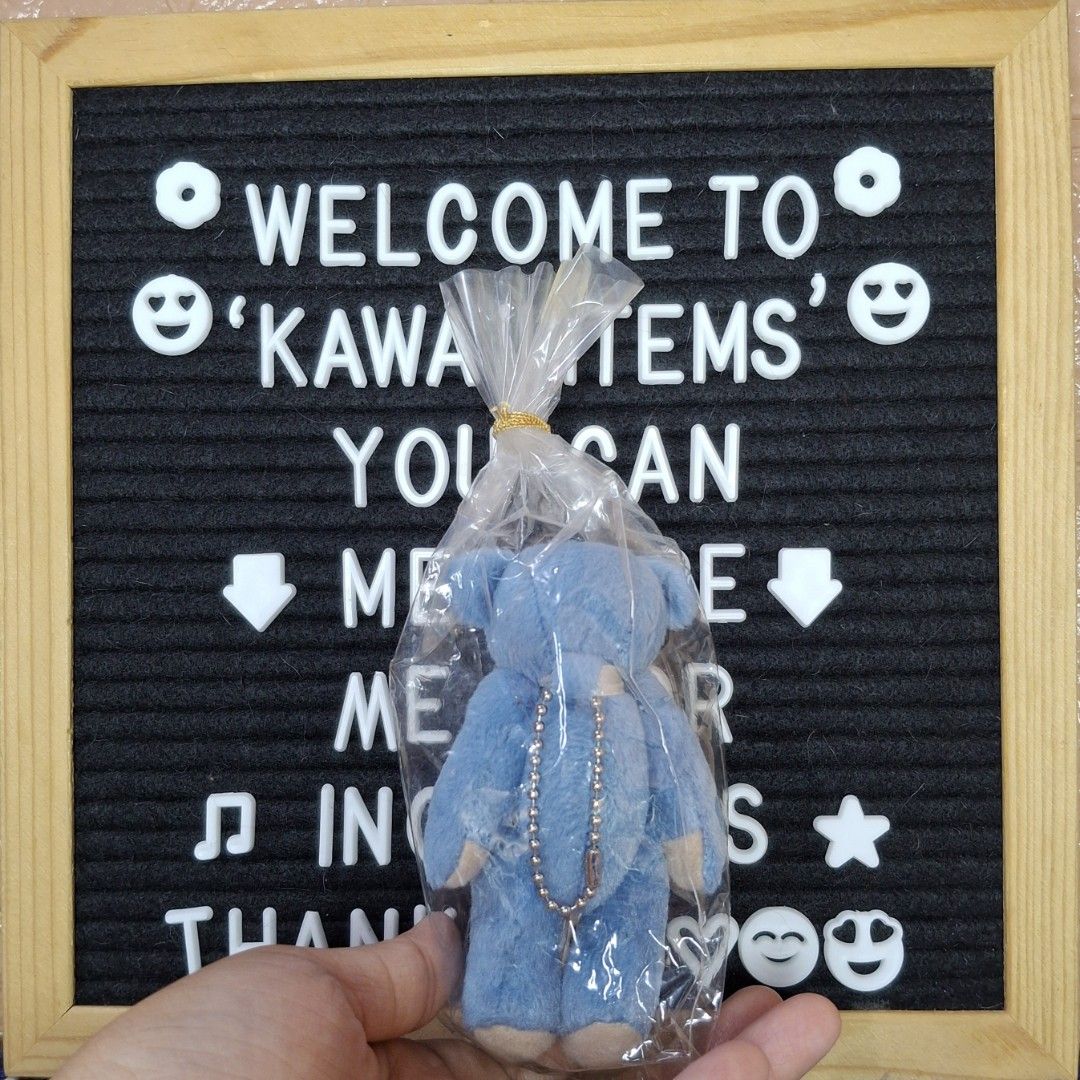 Teddy Bear Blue Charm Plush Toy (Category: Plushies & Soft Toys) located in Bulacan. Submitted by kawaii_items_stuffed_toys (Listing ID 1469741272, Image 3). Description: Brand new From japan box Teddy Bear Blue Charm/Keychain Height 4inches/11cm Just message me if you ever want to see more pictures of the item, I'm more than glad to assist you. 📌Location: San Jose Del Monte Bulacan, Philippines 🛵Shipping: Flash/Lalamove 💰Payment Thru Gcash ‼️