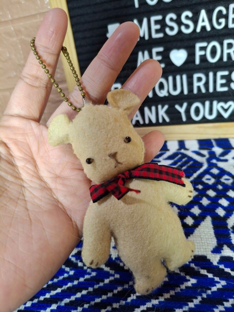 Teddy Bear Brown Charm Plush Toy (Category: Plushies & Soft Toys) located in Bulacan. Submitted by kawaii_items_stuffed_toys (Listing ID 1469741787, Image 3). Description: Brand new From japan box Teddy Bear Brown Charm/Keychain Height 4inches/10cm Just message me if you ever want to see more pictures of the item, I'm more than glad to assist you. 📌Location: San Jose Del Monte Bulacan, Philippines 🛵Shipping: Flash/Lalamove 💰Payment Thru Gcash 
