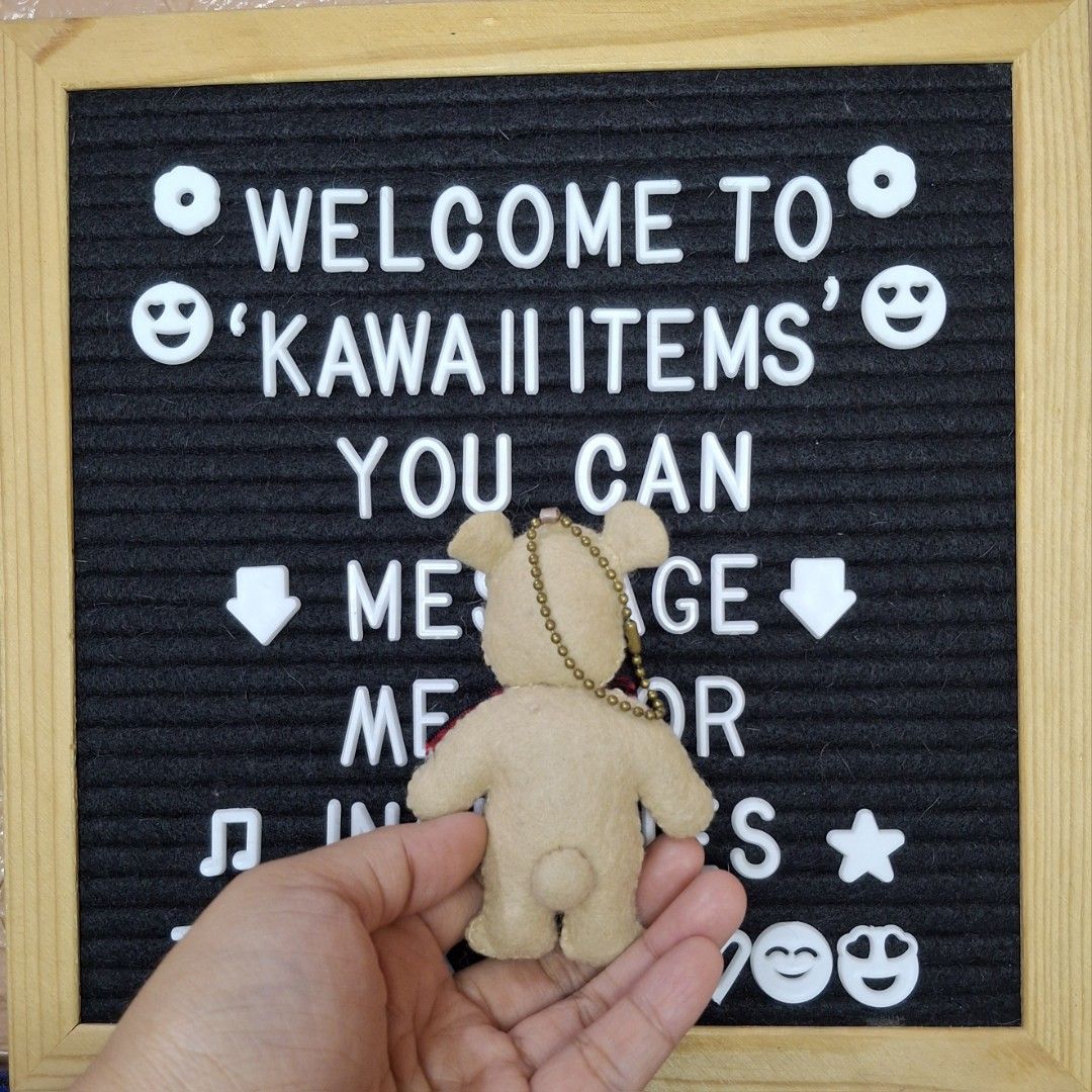 Teddy Bear Brown Charm Plush Toy (Category: Plushies & Soft Toys) located in Bulacan. Submitted by kawaii_items_stuffed_toys (Listing ID 1469741787, Image 2). Description: Brand new From japan box Teddy Bear Brown Charm/Keychain Height 4inches/10cm Just message me if you ever want to see more pictures of the item, I'm more than glad to assist you. 📌Location: San Jose Del Monte Bulacan, Philippines 🛵Shipping: Flash/Lalamove 💰Payment Thru Gcash 