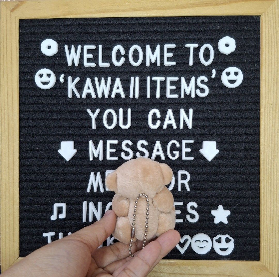 Teddy Bear Brown Mini Charm Plush Toy (Category: Plushies & Soft Toys) located in Bulacan. Submitted by kawaii_items_stuffed_toys (Listing ID 1469741542, Image 3). Description: Brand new From japan box Teddy Bear Brown Mini Charm/Keychain Height 3inches/8cm Just message me if you ever want to see more pictures of the item, I'm more than glad to assist you. 📌Location: San Jose Del Monte Bulacan, Philippines 🛵Shipping: Flash/Lalamove 💰Payment Th