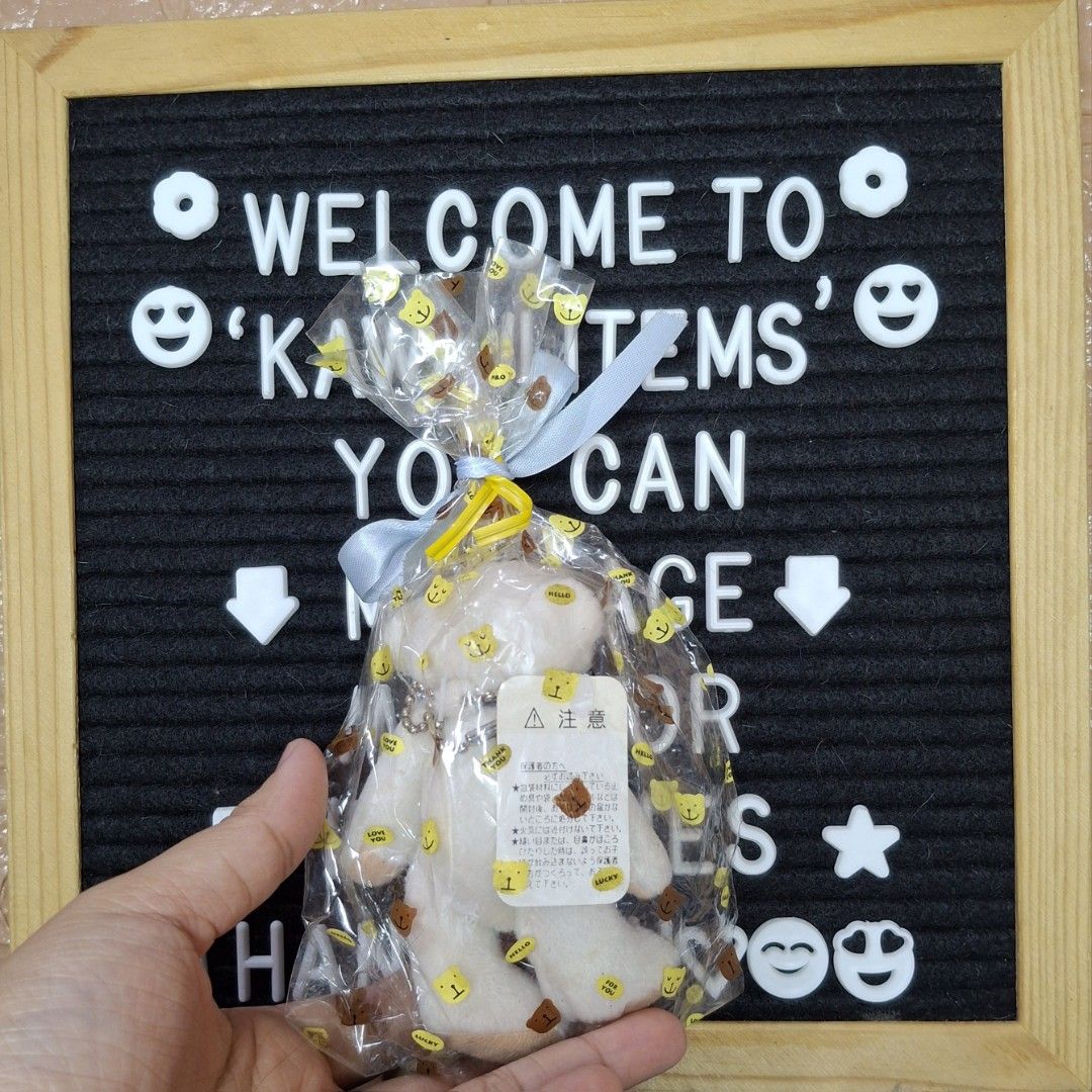 Teddy Bear White Charm Plush Toy (Category: Plushies & Soft Toys) located in Bulacan. Submitted by kawaii_items_stuffed_toys (Listing ID 1469741416, Image 3). Description: Brand new From japan box Teddy Bear White Charm/Keychain Height 4½inches/12cm Just message me if you ever want to see more pictures of the item, I'm more than glad to assist you. 📌Location: San Jose Del Monte Bulacan, Philippines 🛵Shipping: Flash/Lalamove 💰Payment Thru Gcash
