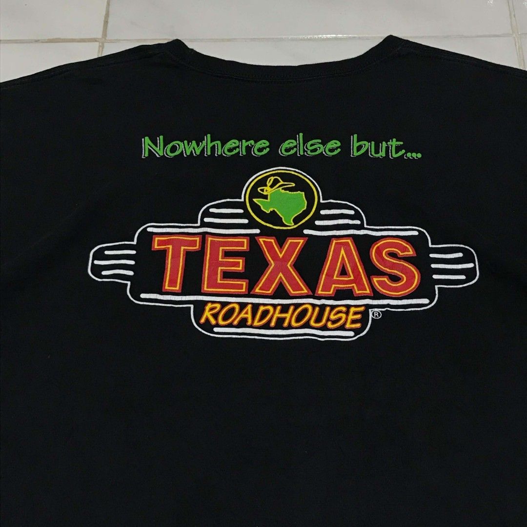 TEXAS ROADHOUSE GRAPHIC TEE SHIRT LARGE (Category: Tshirts & Polo Shirts ) located in Cavite. Submitted by justthrift06 (Listing ID 1469682039, Image 1). Description: DIMENSION 23X30 GOOD CONDITION SHIPPING NATIONWIDE.