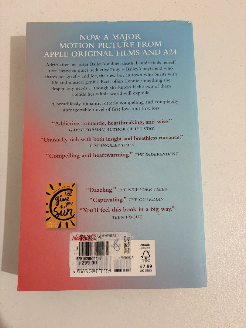 The Sky is Everywhere by Jandy Nelson Paperback (Category: Storybooks) located in Lucena. Submitted by minimal_decluttering (Listing ID 1469651256, Image 2). Description: Onhand Good condition Paperback.