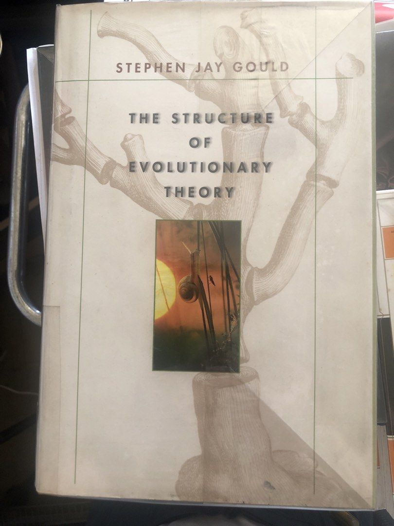 The Structure of Evolutionary Theory by Stephen Jay Gould (Category: Storybooks) located in Quezon City. Submitted by safedragon_2306ab257 (Listing ID 1469630266, Image 1). Description: - Title: The Structure of Evolutionary Theory by Stephen Jay Gould - Format: Hardcover with dust jacket - Condition: Clean pages with minor shelf wear on the cover - Perfect for: Science and biology enthusiasts, or bookshelf collectors.