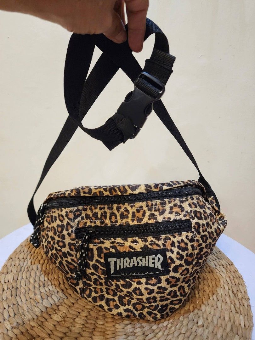 Thrasher Leopard Belt/Body Bag (Category: Belt bags, Clutches and Pouches) located in Daraga. Submitted by arkhoholic (Listing ID 1469758268, Image 1). Description: as new condition no issue.