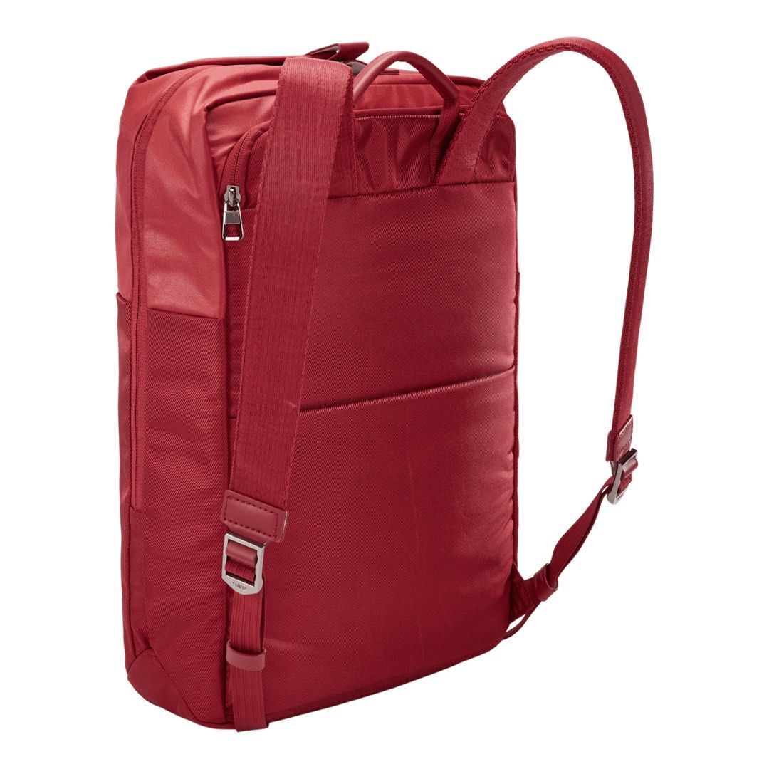 THULE SPIRA LAPTOP BACKPACK (RIO RED) (Category: Backpacks) located in Baguio. Submitted by chmlnstudios (Listing ID 1469690292, Image 2). Description: THULE SPIRA LAPTOP BACKPACK (RIO RED) CODE: C11-B09 A sleek, modern commuter laptop backpack designed with Swedish utility and outdoor performance. Featuring dedicated padded sleeves for your laptop and tablet, a wide-mouth main compartment, and metal protective feet, this rich Rio Red pack blends
