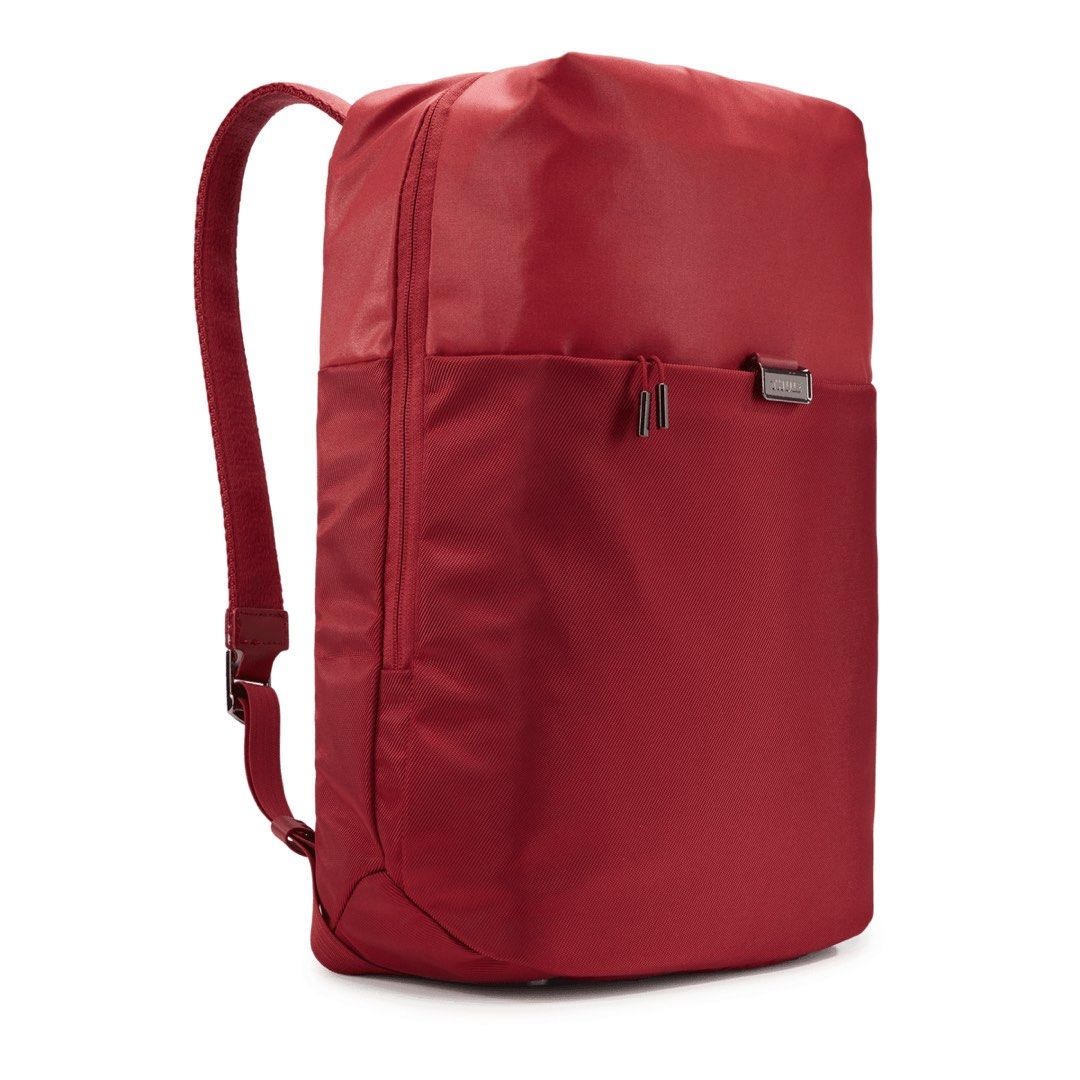 THULE SPIRA LAPTOP BACKPACK (RIO RED) (Category: Backpacks) located in Baguio. Submitted by chmlnstudios (Listing ID 1469690292, Image 1). Description: THULE SPIRA LAPTOP BACKPACK (RIO RED) CODE: C11-B09 A sleek, modern commuter laptop backpack designed with Swedish utility and outdoor performance. Featuring dedicated padded sleeves for your laptop and tablet, a wide-mouth main compartment, and metal protective feet, this rich Rio Red pack blends