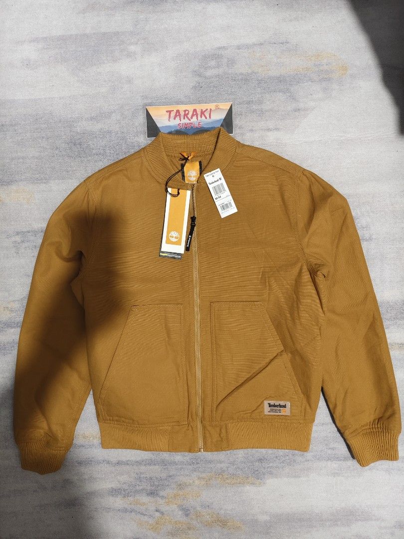 TIMBERLAND CANVAS BOMBER JACKET (Category: Coats, Jackets and Outerwear) located in Baguio. Submitted by igorotak.111.taraki.com (Listing ID 1469638657, Image 1). Description: FS TIMBERLAND CANVAS BOMBER JACKET BRAND NEW NO ISSUES POGI NITO ♥️ L-25 W-23 CAN FIT M-L CAN DO 1499HKD- 12,033php SELLING BELOW SRP DIRECT PM TO PURCHASE FOR FASTER TRANSACTION THANKYOU 🙏♥️.