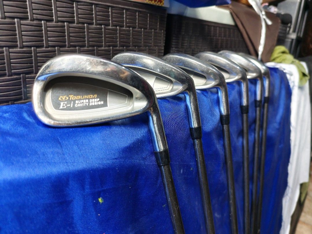 TOBUNDA E-I SUPER DEEP CAVITY DESIGN IRON (Category: Golf) located in Manila. Submitted by meiyeon2 (Listing ID 1469657013, Image 2). Description: TOBUNDA E-I SUPER DEEP CAVITY DESIGN IRONS.. 4i-8i PW R flex SHAFT BY: FUJIKARA GRAPHITE SHAFT RIGHT HANDED CLUB.