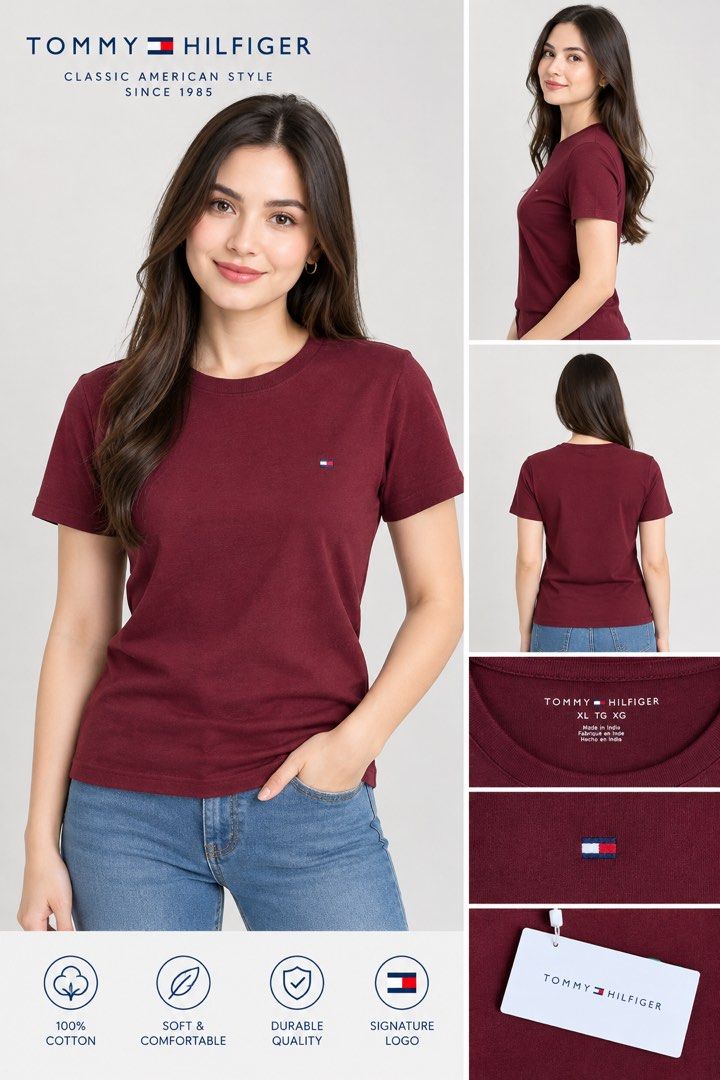 Tommy Hilfiger green Maroon - Size XL (Category: Blouses) located in Manila. Submitted by emskyeclaire (Listing ID 1469599544, Image 1). Description: .