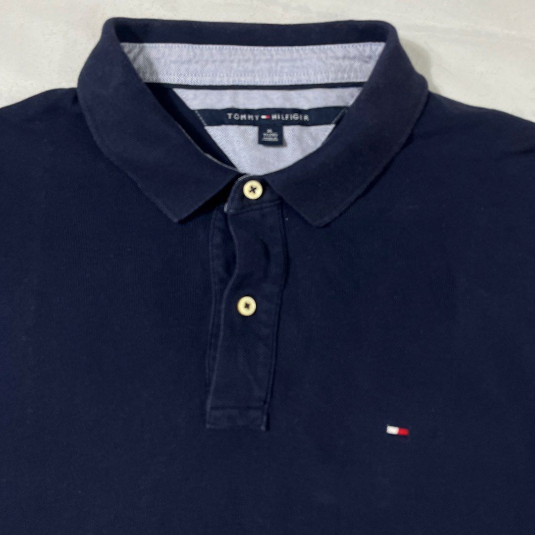 Tommy Hilfiger Navy Poloshirt (Category: Tshirts & Polo Shirts ) located in Nasugbu. Submitted by janstuffs.ph (Listing ID 1469744553, Image 3). Description: Tommy Hilfiger Navy Blue Poloshirt 💯Legit! Size: XLarge Width: 22" Length: 30" Condition: 9.5/10 Excellent Flaw: NONE Mine: 680.
