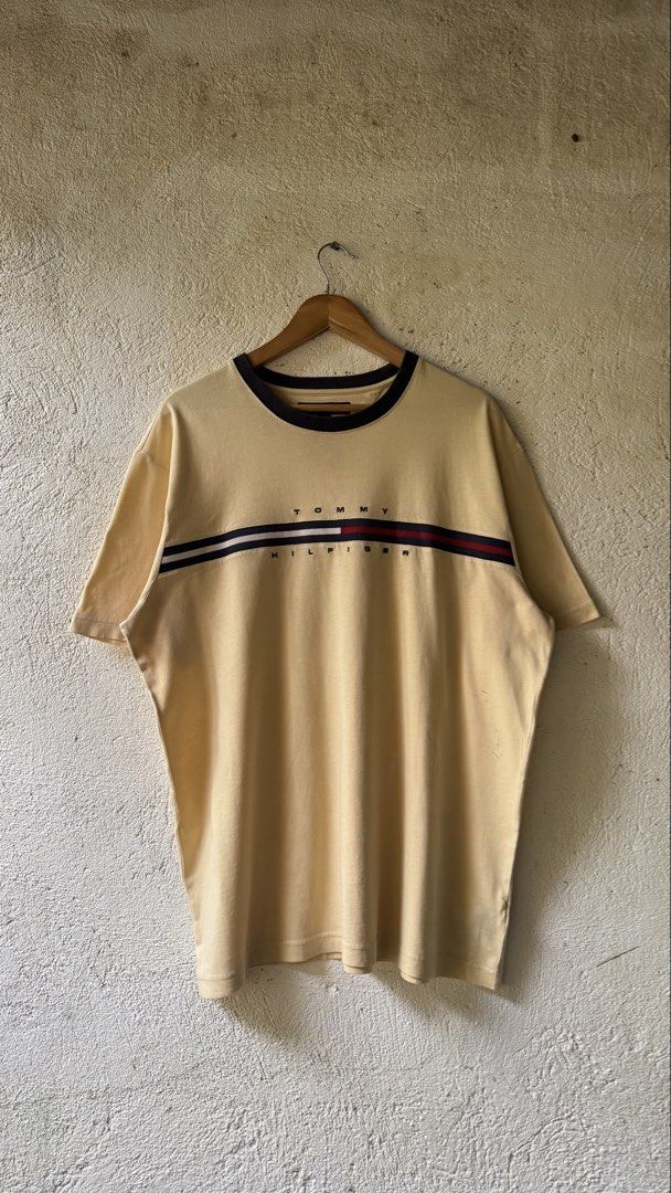 Tommy Hilfiger Shirt (Category: Tshirts & Polo Shirts ) located in Lipa City. Submitted by scrap.threads (Listing ID 1469667039, Image 1). Description: Item: Tommy Hilfiger Shirt Price: 250 Dimes: Width - 24.5 Length - 29 Issue: stains Lipa City Ship via J&T (Shouldered by buyer) Payment via Gcash ***Notice*** Color may vary due to lighting. Payment first. Item/s are thrifted or used condition unless stated otherwise. Please manage your expectati