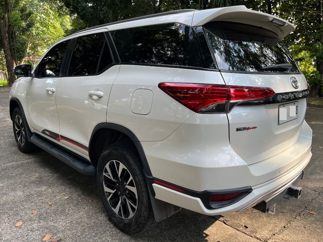 Toyota Fortuner TRD Sportivo Auto (Category: Used Cars) located in Quezon City. Submitted by papabey (Listing ID 1362158098, Image 3). Description: -1st owner (under my name) -Renewed registration for 2026 -Complete casa service records then from a reputable garage after warranty expiration -Interior is in brand new condition -Exterior is in very good condition -Genuine Bi-beam LED headlights with no spliced factory wiring -JVC Kenwood Premium AV