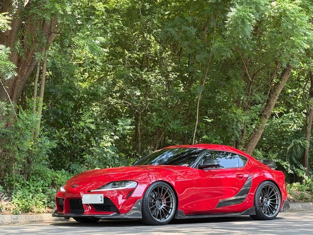 Toyota Supra (Category: Used Cars) located in Paranaque City. Submitted by jay.torre00 (Listing ID 1469675765, Image 1). Description: 2024 model 2025 acquired TOYOTA SUPRA A91 not A90 (Last Production) MK5 Supra (Stop Production) FULL PPF Brand New Condition AWE full Exhaust AWE Downpipe AWE Carbon Air Intake Full Carbon Kits (CFA) Bumper, Side Diffuser, Rear Diffuser, Ducktail Wing, Carbon Steering Wheel Eibach Lowering Springs Enkei RS05rr Orig