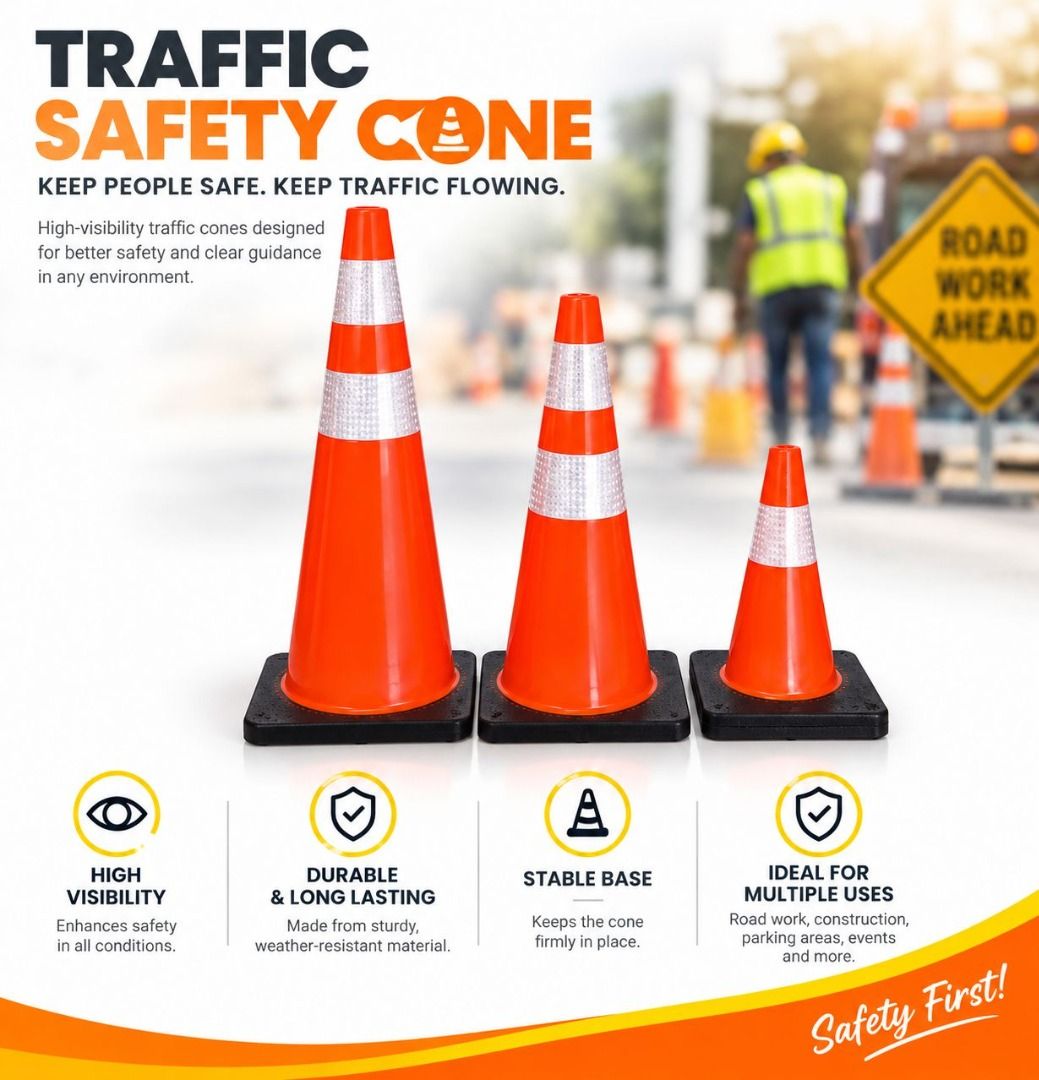 TRAFFIC SAFETY CONE (Category: Looking For) located in Pasig City. Submitted by cruzmia.825 (Listing ID 1469586290, Image 1). Description: ✅ Guaranteed lowest price ✅ Quality products ✅ Big discount for bulk orders ✅ 100% LEGIT TRUSTED SUPPLIER! ✅ With Complete Legal Documents ✅ BIR Registered We Supply All Kinds Of PPE Supplies, Raincoat, Hard Hat, Cooler Box, Plastic Trash Bin, Road Barriers, Kayak Boats, Crystal Kayak, Traffic Cone, T-Bollards