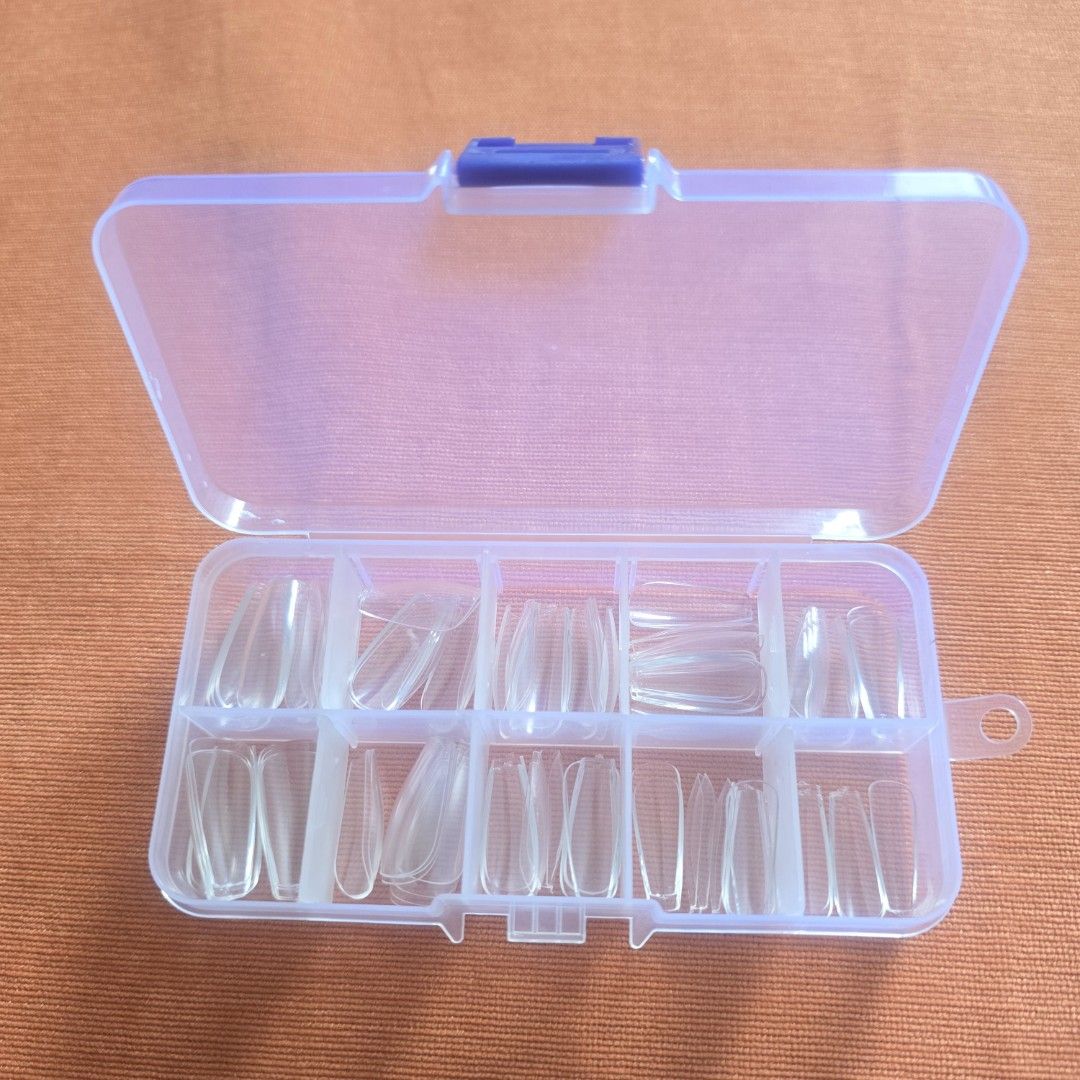Transparent fake nails, Beauty & Personal Care, Hands & Nails ...