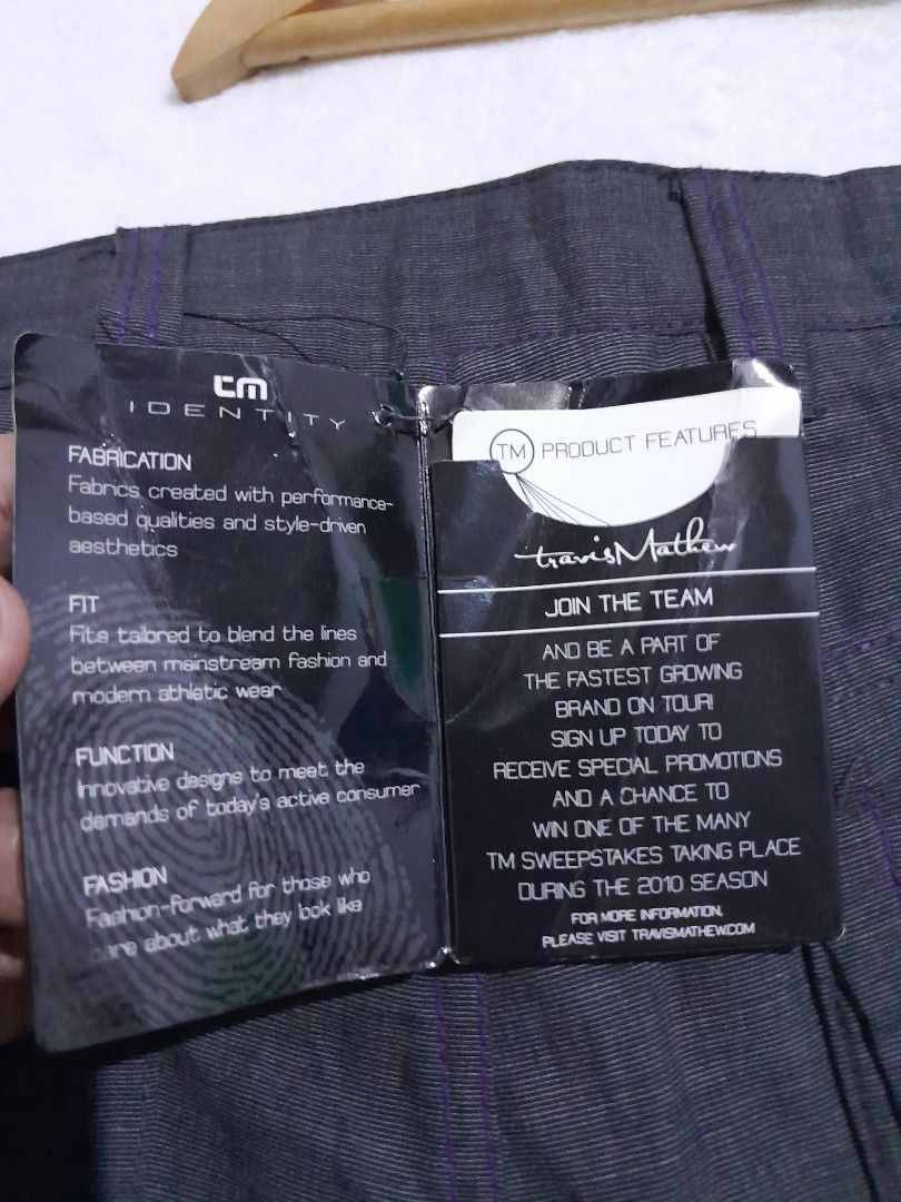 Travis Mathew golf pants ⛳️ (Category: Trousers) located in Lucena. Submitted by kuronueve0909 (Listing ID 1469700143, Image 3). Description: Brand new Travis Mathew Size: 36 Length: 45 Price: ₱1,750 No issue ✅️ Ready to wear ✅️.