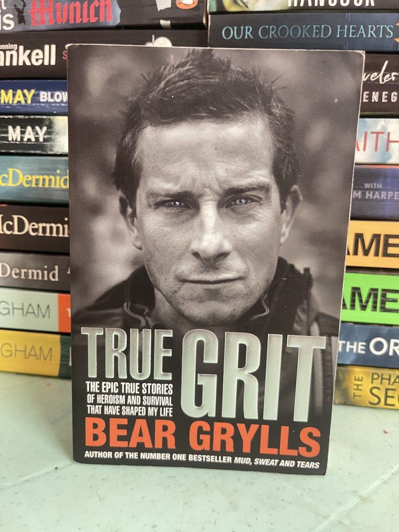 True Grit by Bear Grylls (Category: Storybooks) located in General Trias. Submitted by kwinay.28 (Listing ID 1469645872, Image 1). Description: Preloved Book has spine crease and tanned edges .