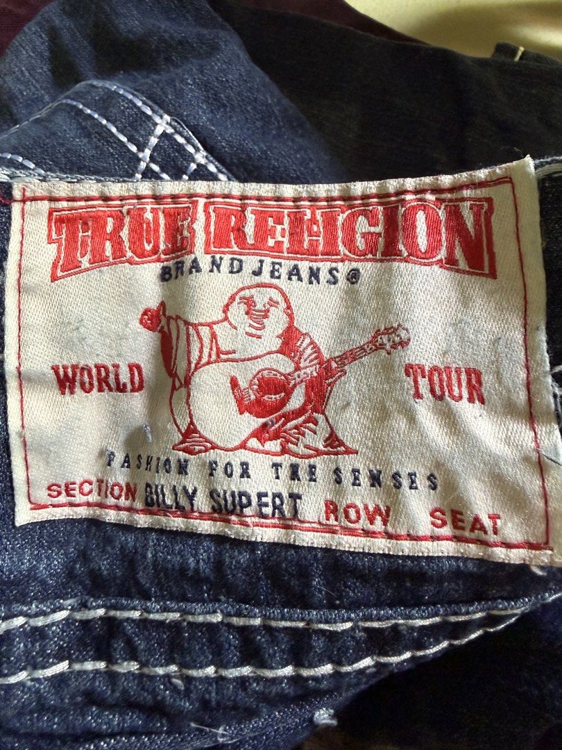True religion straight cut jeans (Category: Jeans) located in Vigan. Submitted by catmoonlilith (Listing ID 1469613155, Image 3). Description: Price: 900 +SF Size: 34 by tag Waist: 17 inches Length: 43 inches Buttom width: 10 inches Payment via Gcash 📍Vigan City .
