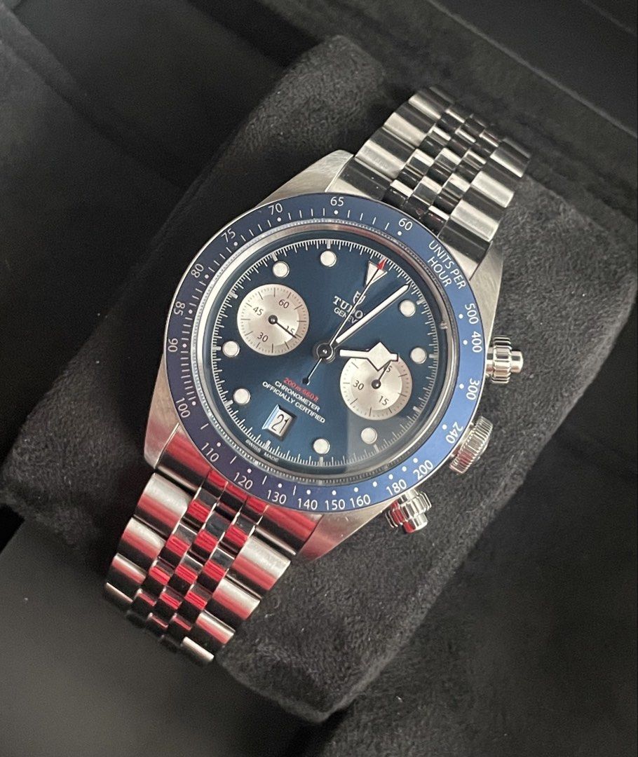 Tudor Black Bay Chrono Blue (Category: Luxury Watches) located in Manila. Submitted by watchguyph (Listing ID 1469596236, Image 1). Description: 280k only Tudor Black Bay Chrono Blue 41mm 2025 Full set Condition 9.9/10 Pm for inquiries .