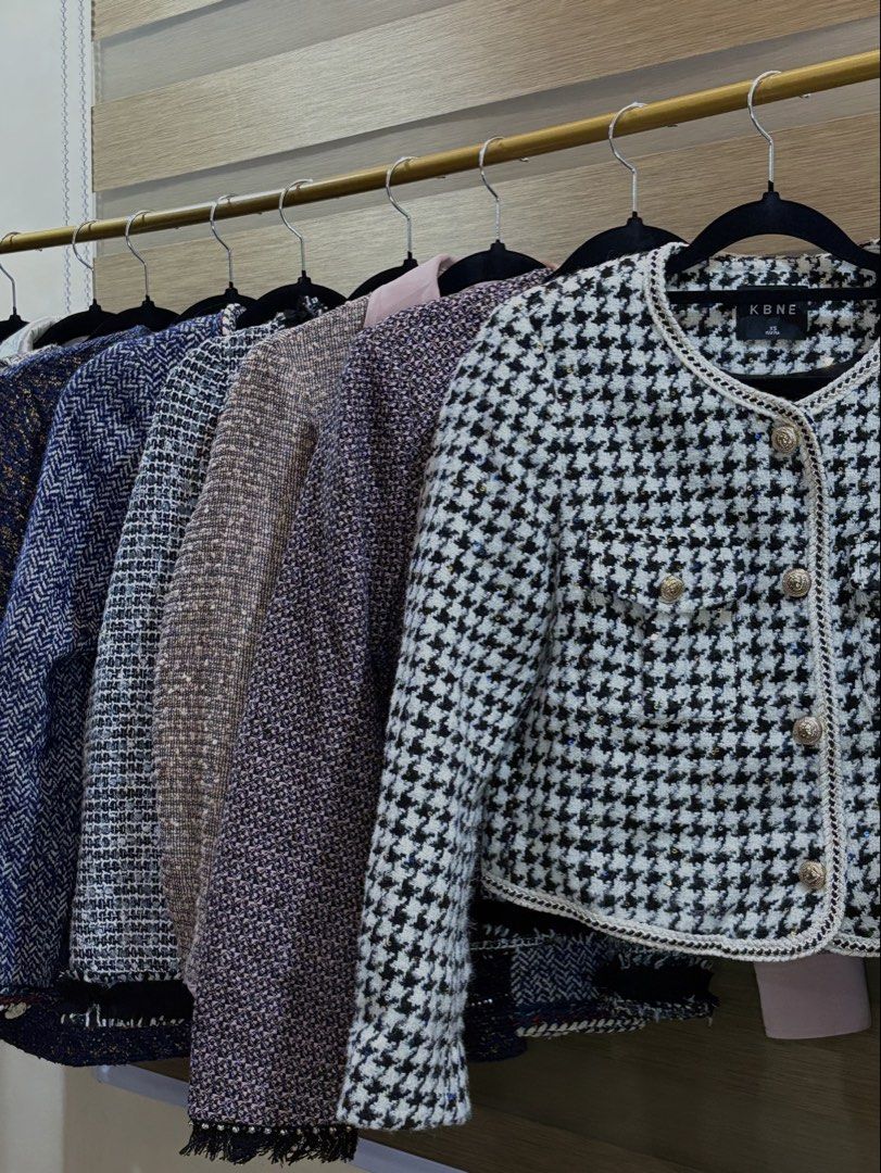 Tweed Dress and Jacket Bale (Category: Dresses) located in Quezon City. Submitted by nurse.aub (Listing ID 1469640146, Image 3). Description: Tweed Dresses & Blazers for Bale! 50–150 pcs Palugi Sale Resell price: ₱450–₱1,000 each RFS:Can’t focus on selling them anymore. .