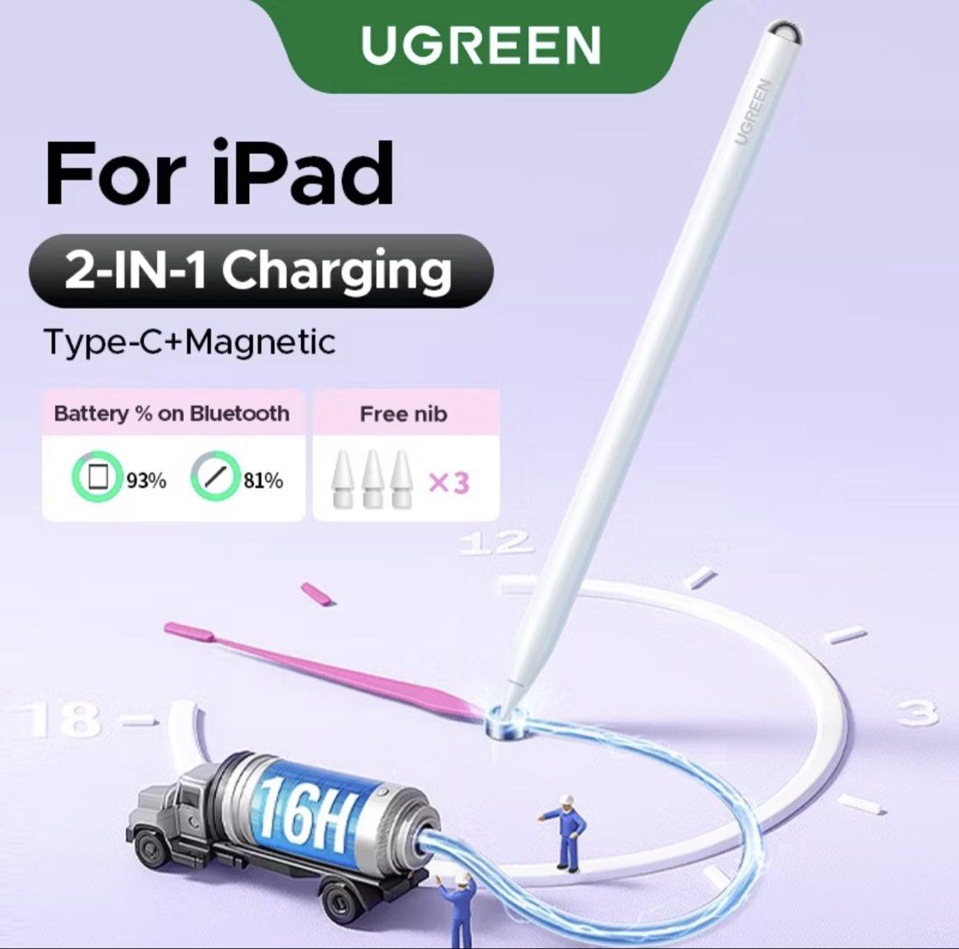 UGREEN magnetic charging pen (Category: Other Mobile & Gadget Accessories) located in Quezon City. Submitted by injooool (Listing ID 1469747887, Image 1). Description: - can be charged thru type c and magnetic!.