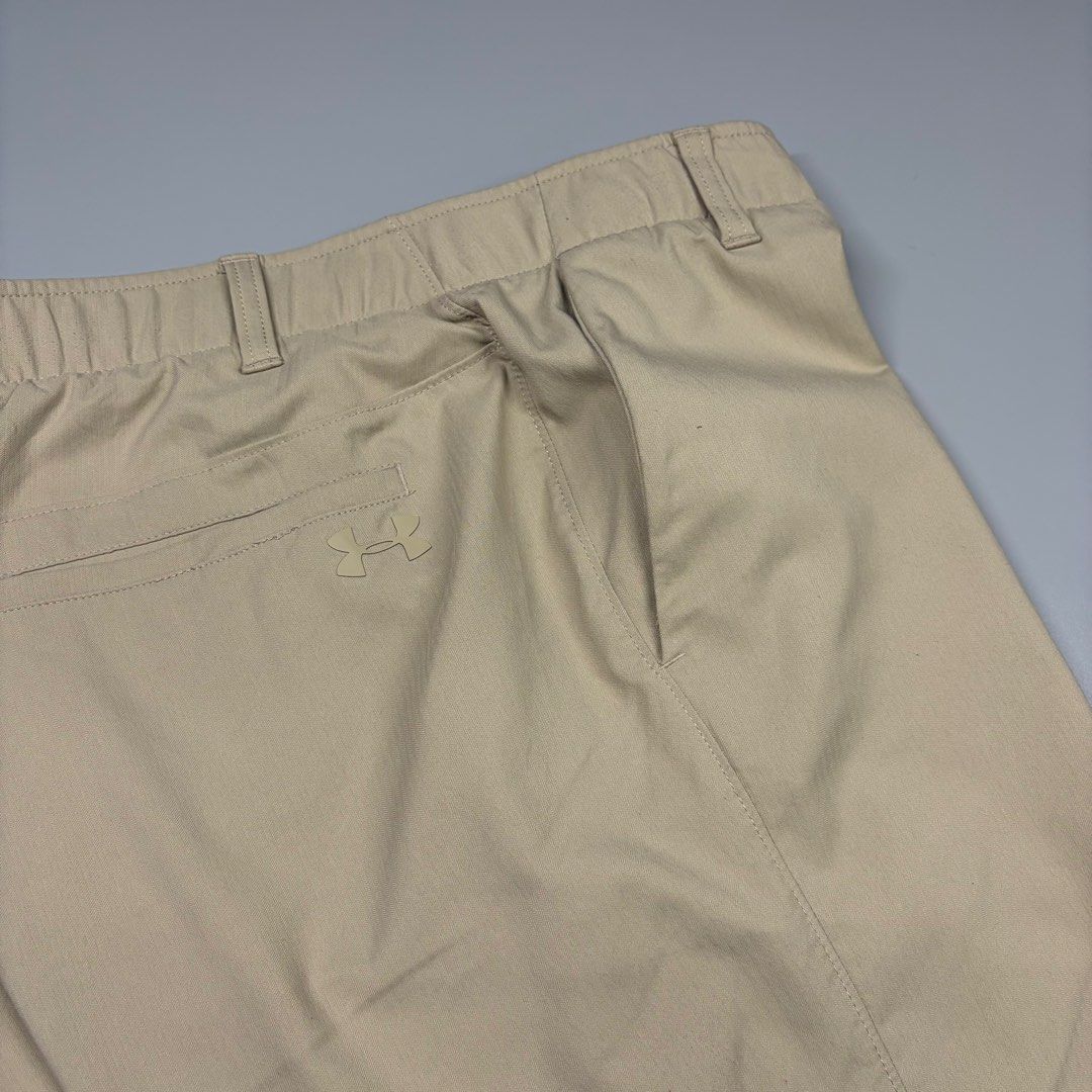 Under Armour Golf/Tactical Short (Stretchable) (Category: Activewear) located in Cavite. Submitted by onebeancent (Listing ID 1469716878, Image 3). Description: Size: 36 to 38 Waistline Dimension: 19" Length Color: Khaki Color Rate: 10/10 Issue: None Condition: Like new‼️ Price: 800php Additional Shipping Fee (J&T Small Pouch) 75php Luzon 100php visayas 120php mindanao.