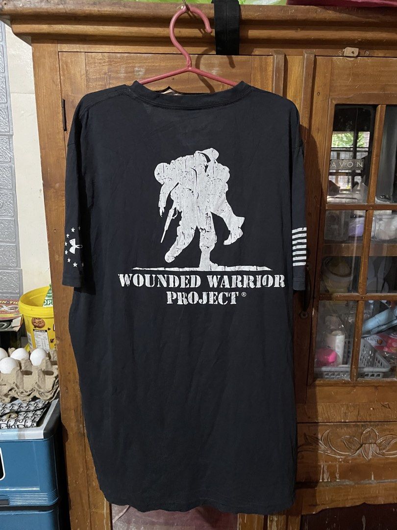 Under Armour x WWP (Category: Tshirts & Polo Shirts ) located in New Bataan. Submitted by rebisa.404 (Listing ID 1469651186, Image 2). Description: UA x WWP L ON TAG 21 WIDTH 28 LENGTH CONDITION AND CR 9/10 NEED WASH NO ISSUE.