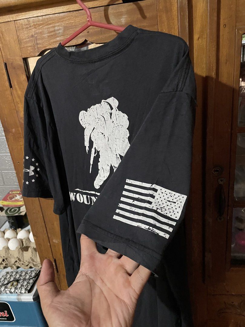 Under Armour x WWP (Category: Tshirts & Polo Shirts ) located in New Bataan. Submitted by rebisa.404 (Listing ID 1469651186, Image 3). Description: UA x WWP L ON TAG 21 WIDTH 28 LENGTH CONDITION AND CR 9/10 NEED WASH NO ISSUE.