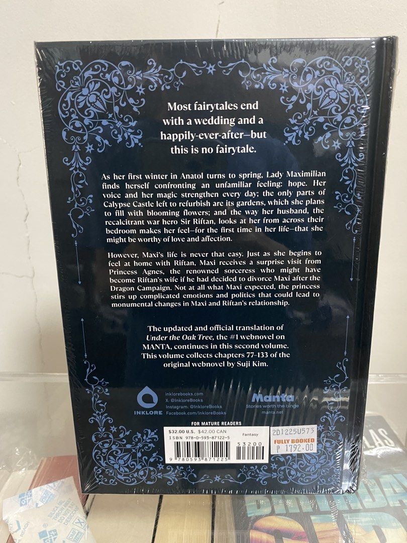 Under the Oak Tree Volume 2 Suji Kim (Category: Storybooks) located in Bulacan. Submitted by beeucarat05 (Listing ID 1469603543, Image 3). Description: Under the oak tree volume 2 (novel) - Brandnew sealed - Hb with sprayed edges - with free book 1 paperback reprint - bought from fullybooked - free sf around metro manila Loc: Bulacan.