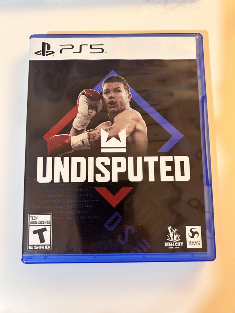 Undisputed PS5 Game (Category: PlayStation) located in San Fernando. Submitted by lnrlsh (Listing ID 1469615324, Image 1). Description: - Game: Undisputed for PlayStation 5 - Condition: Tested and 100% working, includes original case and disc - Rating: Teen (ESRB) - Features: Immersive career mode, realistic combat mechanics, and real boxers - Multiplayer: Supports both local and online play - Developer: Steel City Interactive / Publisher: Deep S
