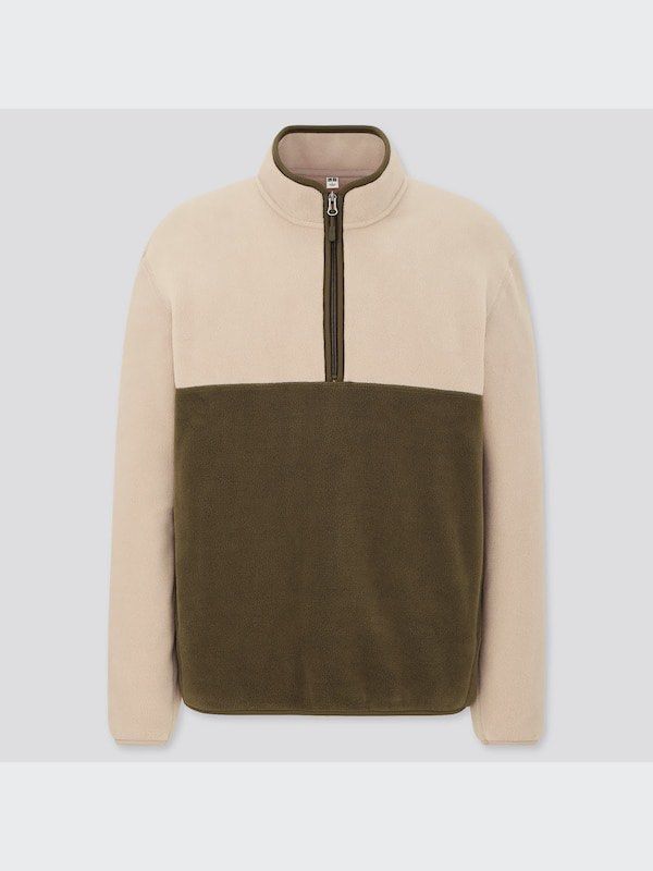 Uniqlo halfzip (Category: Coats, Jackets and Outerwear) located in Cebu City. Submitted by sharksmile (Listing ID 1469615507, Image 1). Description: Uniqlo fleece hafl-zip pullover 🔸width : 22 🔸length : 26 🔸excellent condition 🔸550 shipped via JnT negotiable.