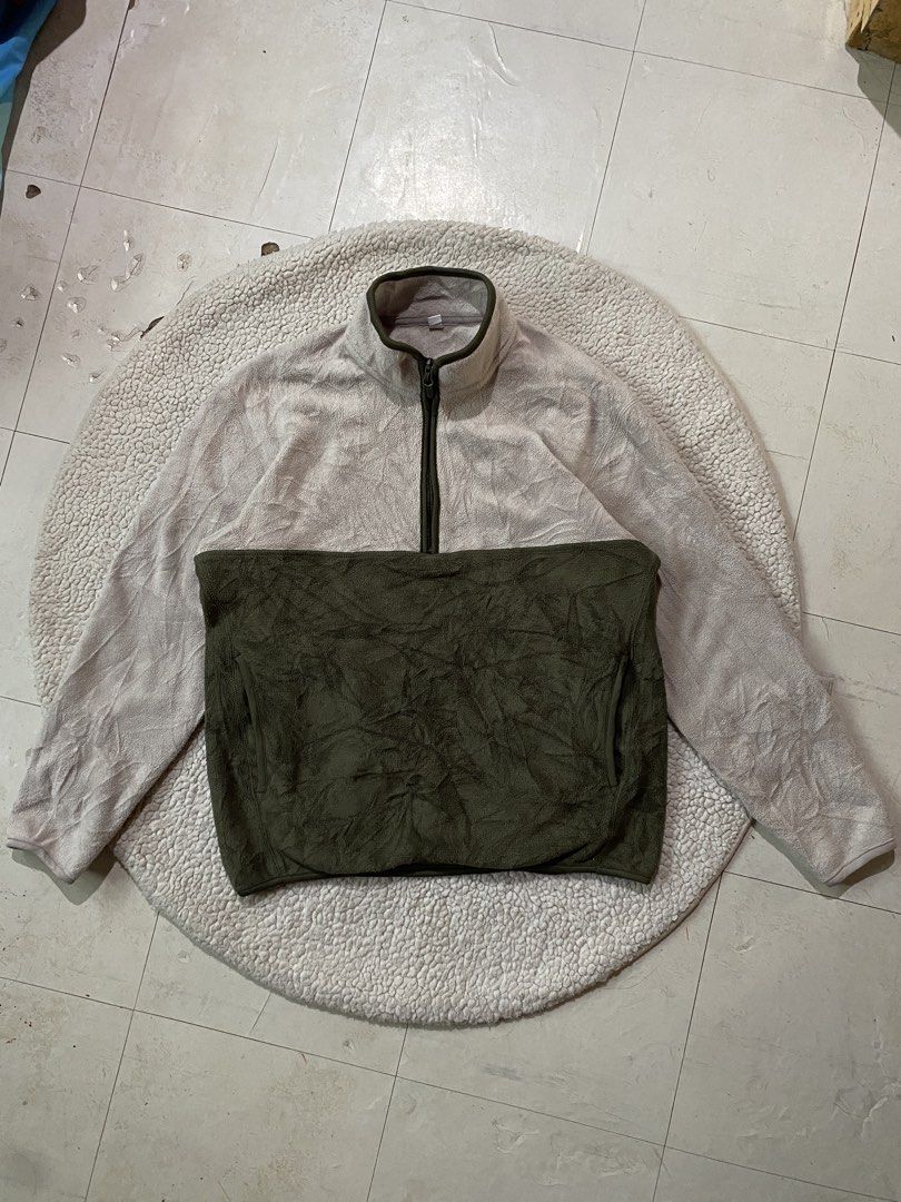 Uniqlo halfzip (Category: Coats, Jackets and Outerwear) located in Cebu City. Submitted by sharksmile (Listing ID 1469615507, Image 2). Description: Uniqlo fleece hafl-zip pullover 🔸width : 22 🔸length : 26 🔸excellent condition 🔸550 shipped via JnT negotiable.