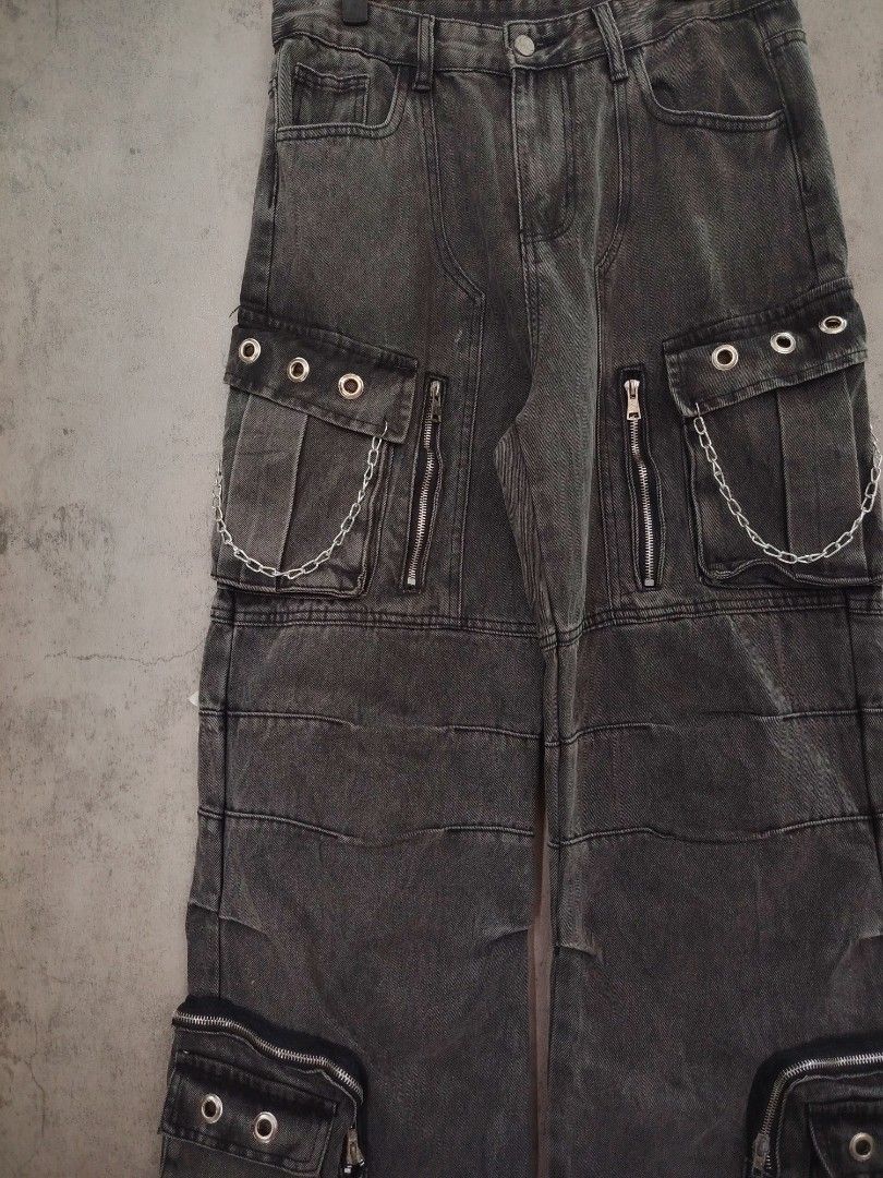 Unisex boot cut pants (Category: Jeans) located in Dasmarinas. Submitted by brixx_wear (Listing ID 1469616070, Image 3). Description: DETAILS : CHAIN & EYELET CUSTOM BY US HARD DENIM, PREMIUM QUALITY 10/10 [NO ISSUE] GCASH PAYMENT DETAILS INDICATED ON THE PHOTO NO COD, PAY AS YOU ORDER BASIS OPEN FOR ALTER ADD 50PHP [ PREFERRED SIZE ] COURIER J&T AND LALAMOVE +SHIPPING / DELIVERY FEE !REMINDERS! Color may slightly different due to lighting & phon