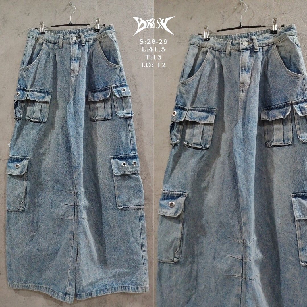 Unisex cargo 8 pocket (Category: Jeans) located in Dasmarinas. Submitted by brixx_wear (Listing ID 1469616496, Image 1). Description: DETAILS : HARD DENIM [NO ISSUE] GCASH PAYMENT DETAILS INDICATED ON THE PHOTO NO COD, PAY AS YOU ORDER BASIS OPEN FOR ALTER ADD 50PHP [ PREFERRED SIZE ] COURIER J&T AND LALAMOVE +SHIPPING / DELIVERY FEE !REMINDERS! Color may slightly different due to lighting & phone adjustments. — LOCATION DASMA CAVITE.