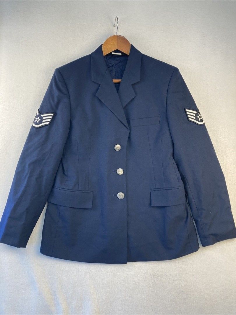 US Airforce Coat Navy blue official (Category: Coats, Jackets and Outerwear) located in Manila. Submitted by historicthrift (Listing ID 1469681221, Image 1). Description: Size Large 23X30.