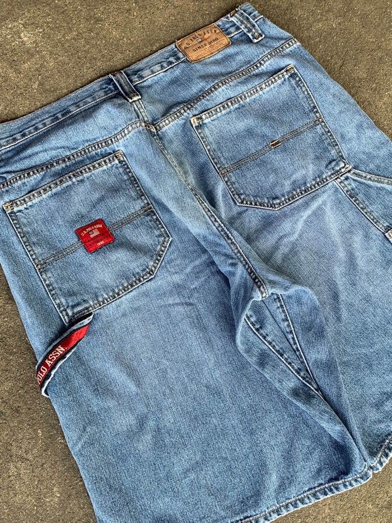 US POLO ASSN CARPENTER JORTS (Category: Shorts) located in Bacoor. Submitted by davealvare39194 (Listing ID 1469602820, Image 2). Description: 1,100 asking price slightly nego US POLO ASSN CARPENTER JORTS Waist: 38 on tag Size 36 on tape measure Length: 24 Hem: 12 Excellent Condition Issue: Minor Scratch and Repair loop Heavy Denim Ready to wear Can ship thru lalamove and via J&T Location: Bacoor Cavite.
