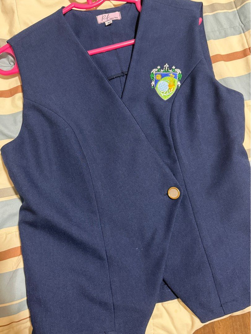 UST CTHM TYPE A UNIFORM - VEST (Category: Others Tops) located in Manila. Submitted by bianxaakes (Listing ID 1469707927, Image 1). Description: - 2 pieces available! - used for a short time only! - in very good condition - from ropa fina, size medium - original price: 750 - rfs: will size down.