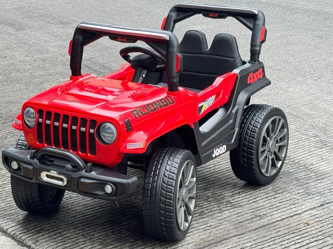V80 JEEP Ride-on for kids (Category: Kids Toys) located in Pasay City. Submitted by joyful_mayette (Listing ID 1469630290, Image 2). Description: V80 JEEP Ride-on for kids Price: 7,000 PHP Colors: Gray, Red, and Khaki 🔴 Leather seat/Rubber tires 🔴 With USB/Mp3/Lights and Sound 🔴 12volt/Rechargeable 🔴 Suitable for ages 1-6 years old 🔴 Ideal gift for kids 🔵We do Shipping Nationwide 💯 LEGIT. We can provide a BIR Receipt and Company Documents.