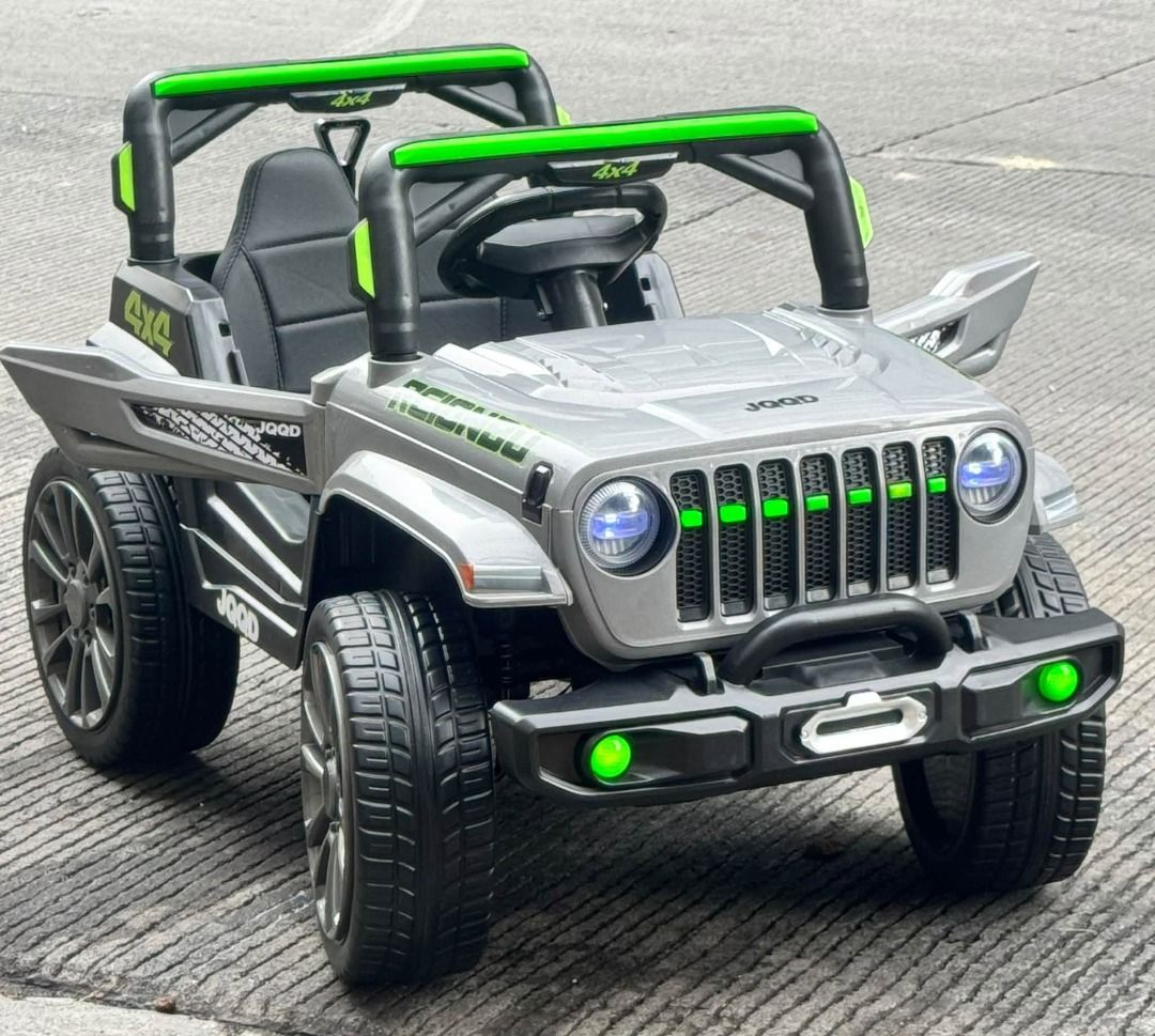 V80 JEEP Ride-on for kids (Category: Kids Toys) located in Pasay City. Submitted by joyful_mayette (Listing ID 1469630290, Image 1). Description: V80 JEEP Ride-on for kids Price: 7,000 PHP Colors: Gray, Red, and Khaki 🔴 Leather seat/Rubber tires 🔴 With USB/Mp3/Lights and Sound 🔴 12volt/Rechargeable 🔴 Suitable for ages 1-6 years old 🔴 Ideal gift for kids 🔵We do Shipping Nationwide 💯 LEGIT. We can provide a BIR Receipt and Company Documents.