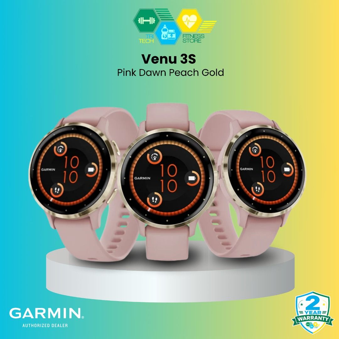 Venu 3s Pink Dawn Peach Gold (Category: Wearables & Smart Watches) located in Manila. Submitted by kbpolicarpio (Listing ID 1469664723, Image 1). Description: 🛒 Grab Yours Today! ✅ Brand New & Authentic 🏅 Official Garmin Distributor 🛡️ Up to 2-Year Warranty 🤝 Reliable After-Sales Support 🚚 Same Day Delivery Available 📦 Nationwide Shipping 💵 COD Available 💳 Credit Card & Installment Options 💸 Cash Discounts Available 🏪 Store Pick-Up Avai