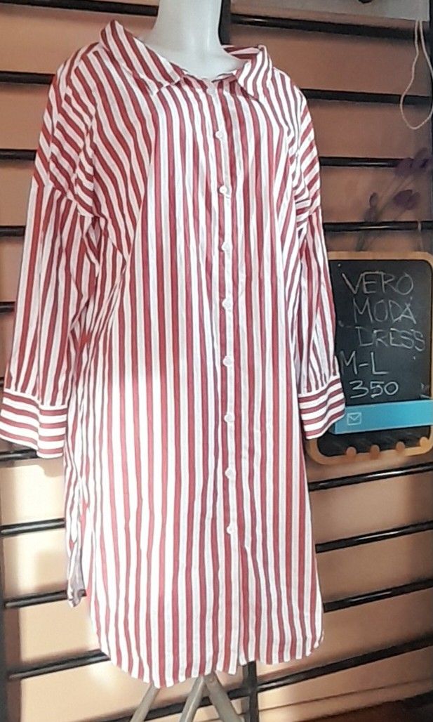 Vero Moda Striped Dress (Category: Dresses) located in Batangas. Submitted by norskieshoppe (Listing ID 1469645889, Image 1). Description: medium- semi large size small on tag, but runs big.