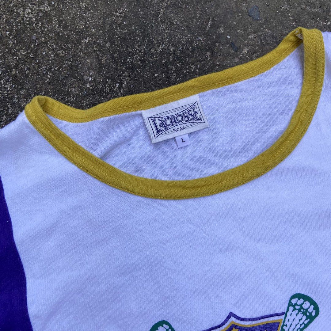 Vintage 1990’s NCAA Lacrosse Jersey Tee (Category: Tshirts & Polo Shirts ) located in Angeles City. Submitted by eriellynngotvintage (Listing ID 1469669017, Image 3). Description: 22x28 L on tag Good Condition. See photo for details 330 Angeles City Pampanga.